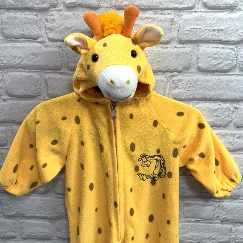 Kids‎ Giraffe Halloween Costume 3T-4T Halloween Fleece Bodysuit Warm Ships Fast